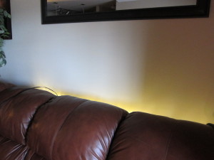 Back-lights behind the sofa