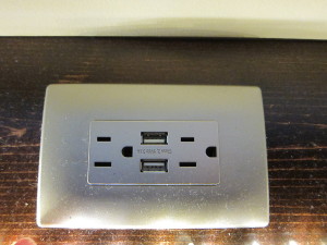 USB charging at the outlet!